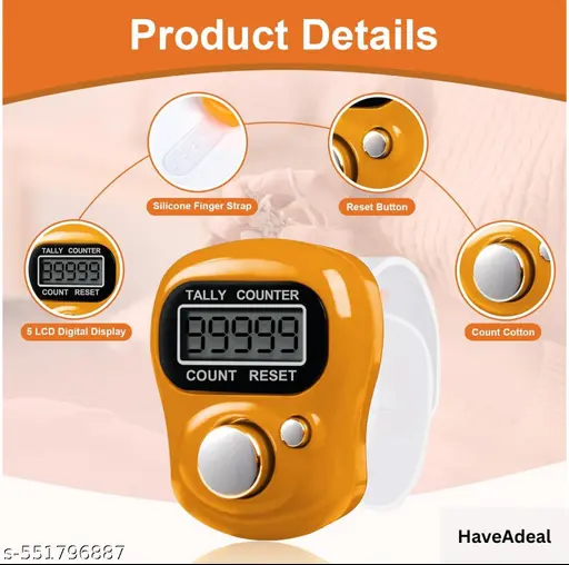Digital Tasbeeh Counter Ring | Dhikr Ring | Digital Tele Counter - Image 4